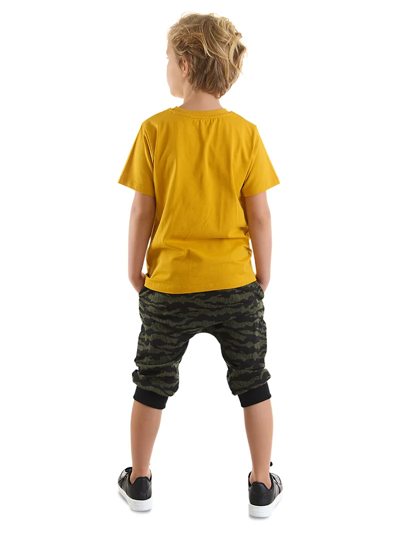 MSHB&G Whales Boy T-shirt&Capri Pants Set